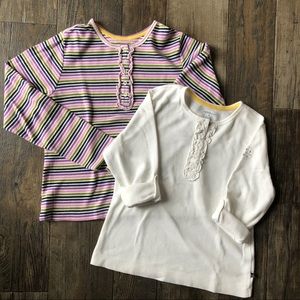Set of 2 foldable girls t-shirts